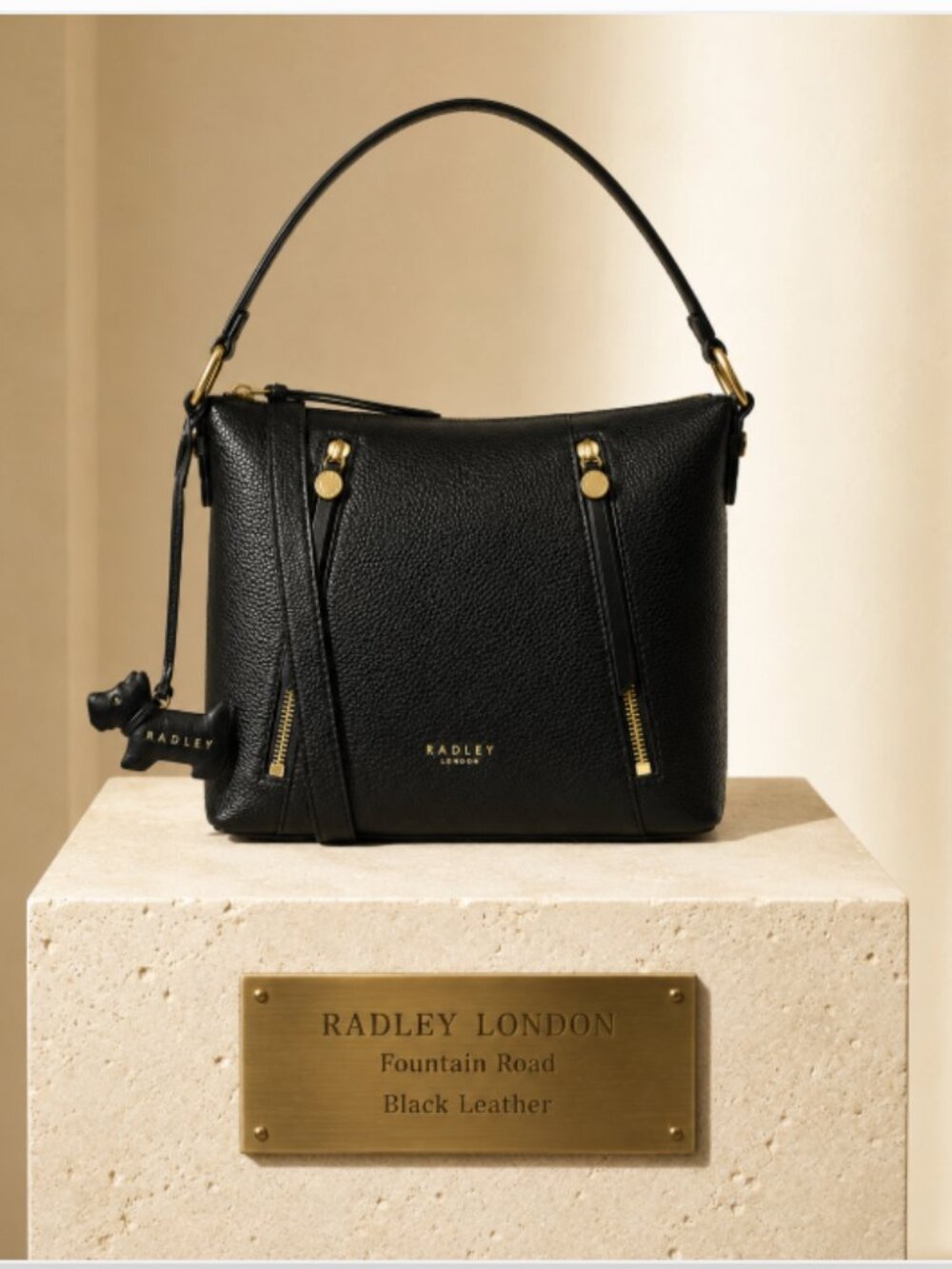adley London Fountain Road Black Leather Crossbody Bag – NWT